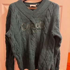 Coach Signature Sweater in Recycled Wool